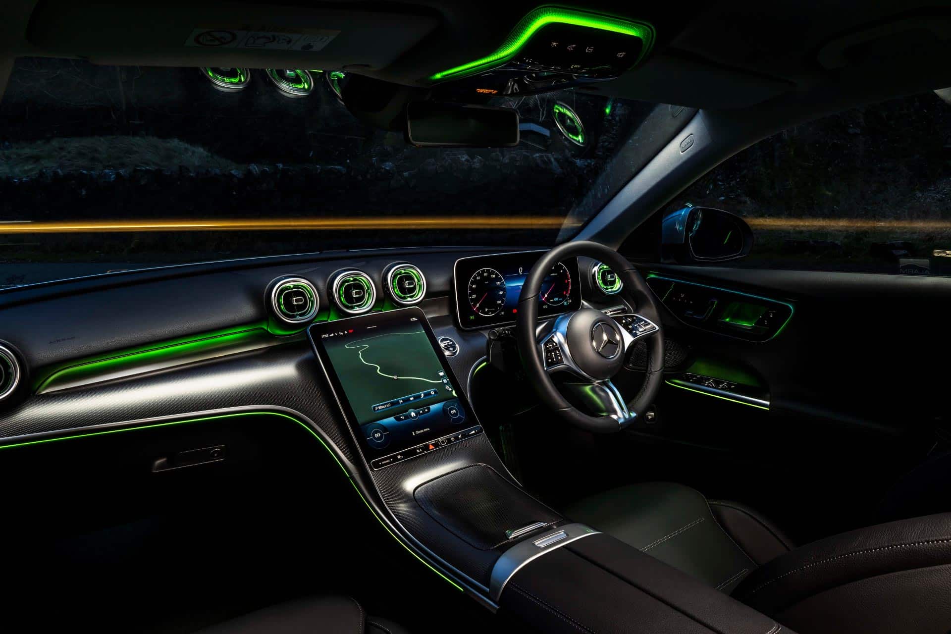 led ambient light tren mercedes