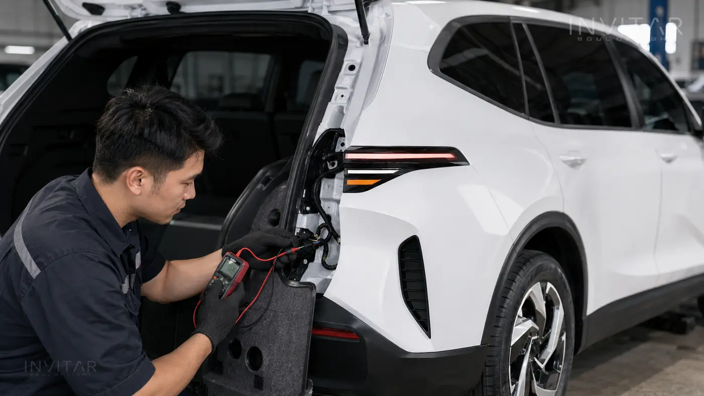 cách kiểm tra module xi nhan Limo Green tại giắc kết nối