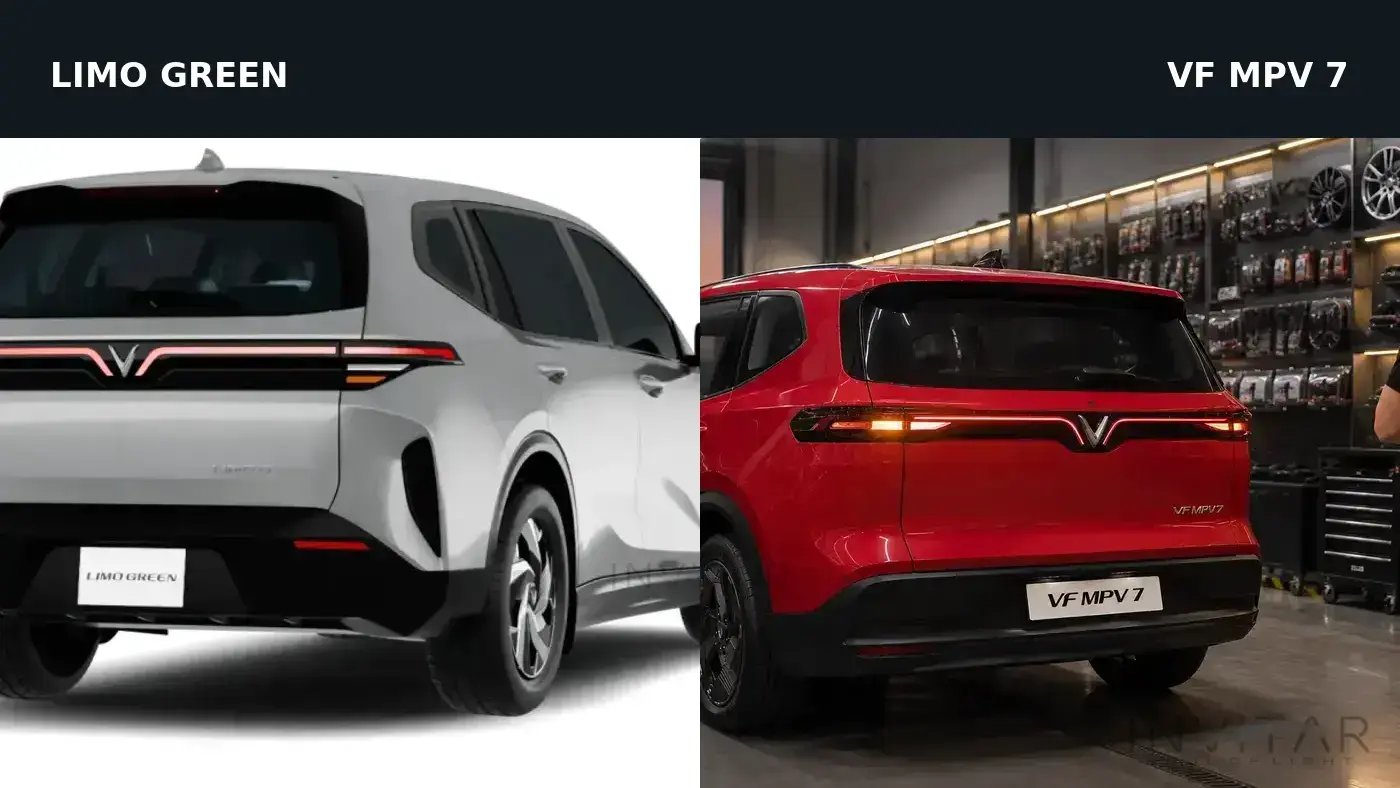 đối chiếu Limo Green và VF MPV 7 trước khi chọn mạch xi nhan