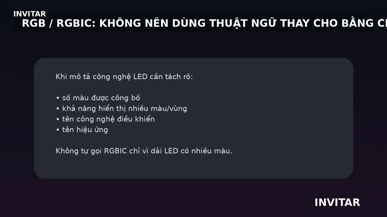 Lưu ý khi phân biệt RGB RGBIC và hiệu ứng LED nội thất