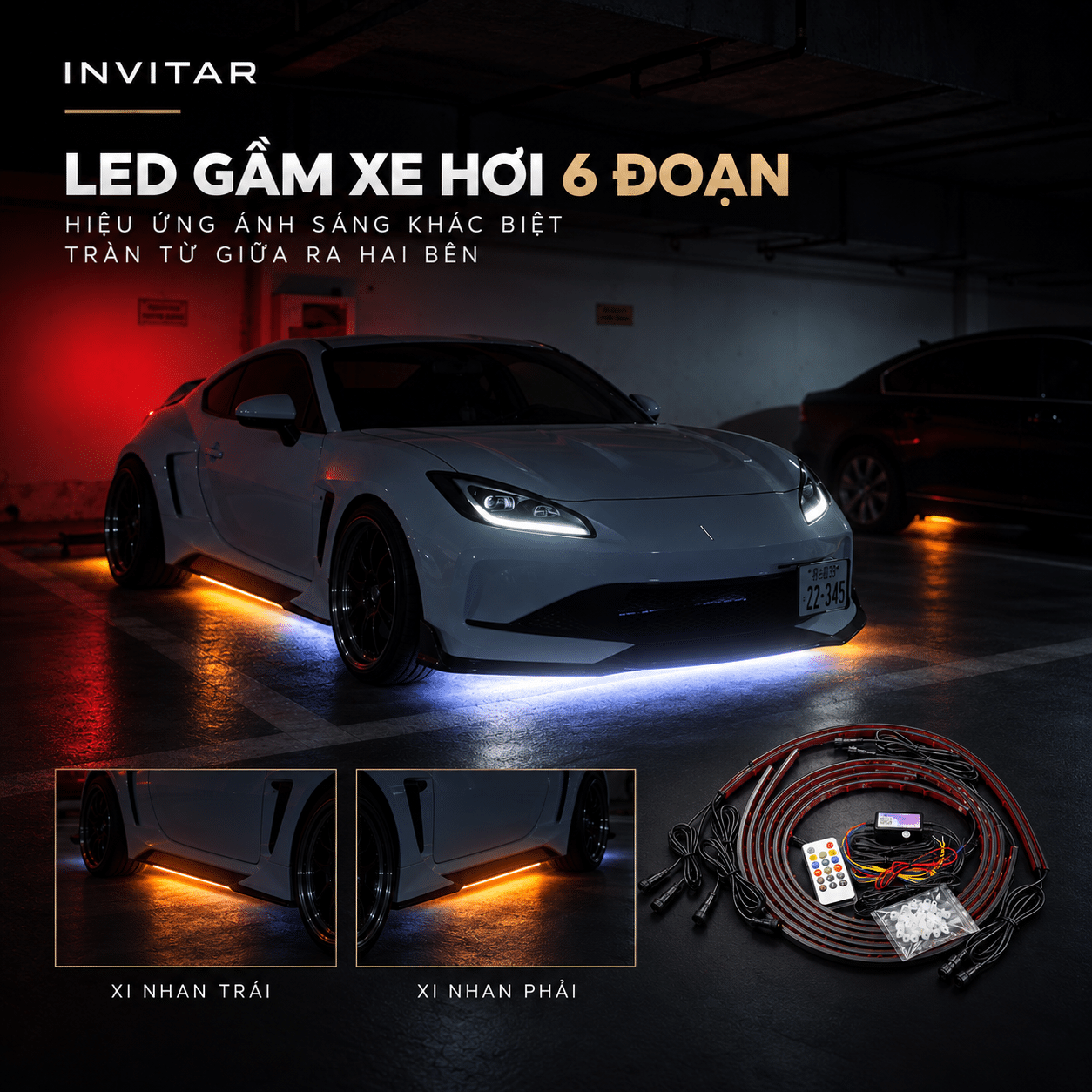 led gam xe hoi 6 doan invitar